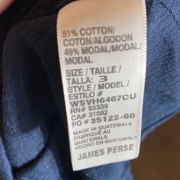 Standard James perse blue dress size 3 or L us capsule minimalist basic - Picture 5 of 6